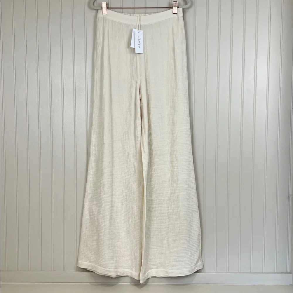 NWT L Space Revolve Santos Pant Wide Leg in Tapioca size Small